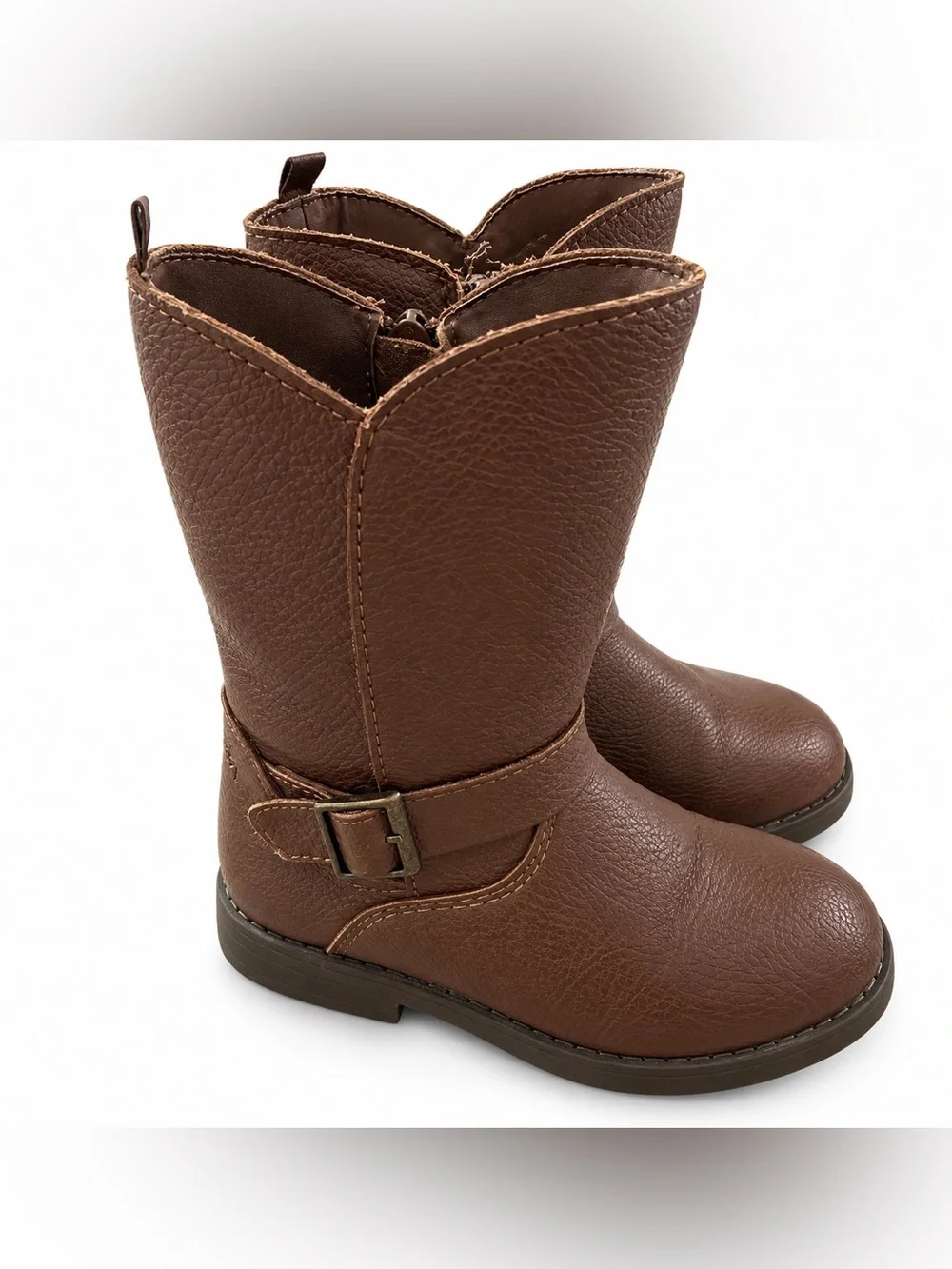 OshKosh B’gosh Toddler Girls Brown Riding Boots Buckle Size 6